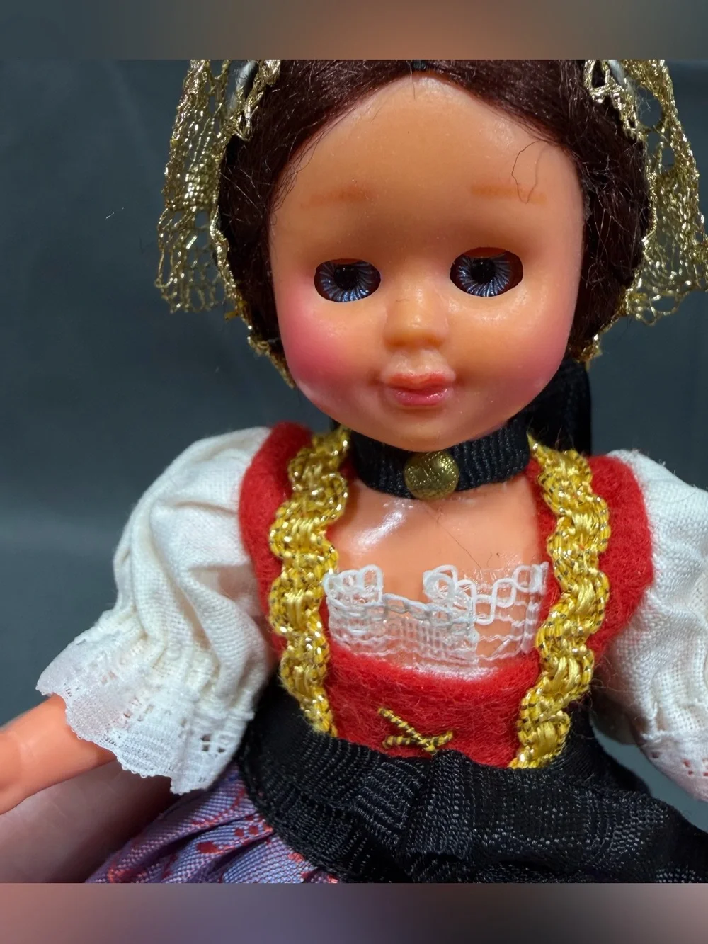 Mabo Souvenir Doll Traditional Bavarian Folk Costumed Allgau West Germany 6”
